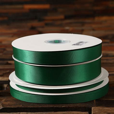 Ribbon Forest Green Double Faced Satin Or Grosgrain In Sizes And Colors Free