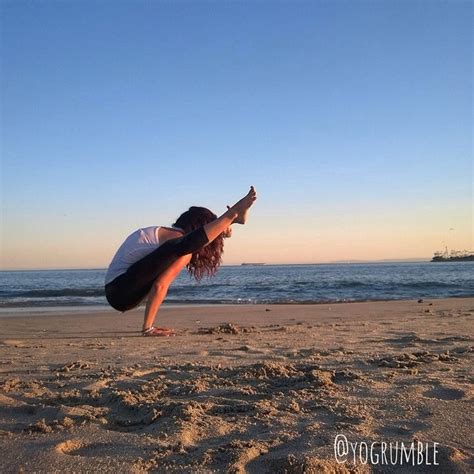 Beach Yoga Yoga Arm Balance Firefly Pose Tittibhasana Arm