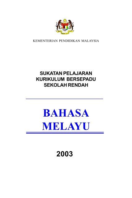 Dskp bahasa inggeris tingkatan 2: Sukatan Pelajaran Bahasa Melayu Tingkatan 1 2020
