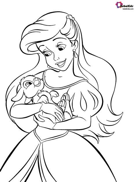 Princess Ariel Disneys Little Mermaid Coloring Page