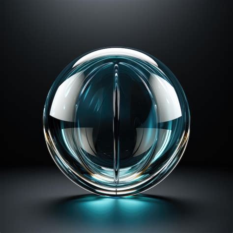Premium Ai Image A Abstract Glass Sphere