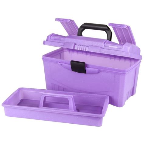 Flambeau 17 In Purple Plastic Lockable Tool Box In The Portable Tool