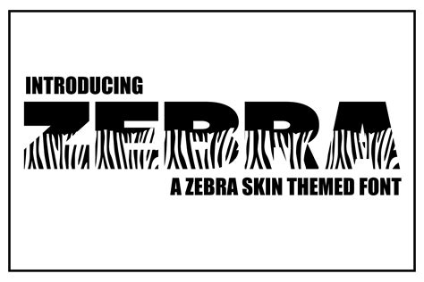 Zebra Font By Ktwop · Creative Fabrica