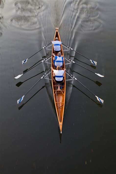 Rowing Boat With Three Rowers Sculling License Image 70402510