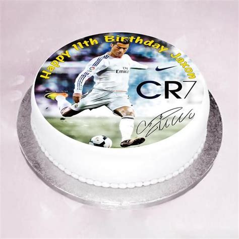 Cristiano Ronaldo Cr7 Cake Topper Edible Personalised 8 Etsy