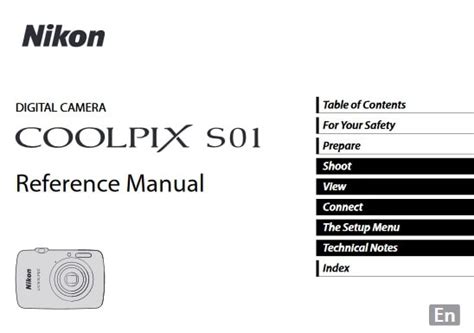 Nikon Coolpix S01 Manual User Guide PDF
