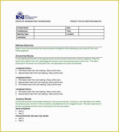 Free Sample Minutes Of Meeting Template Of Sample Minutes Of Meeting