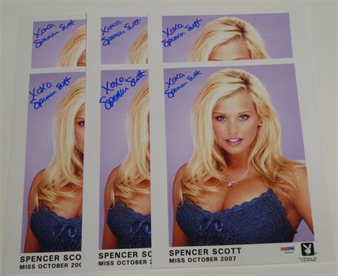 Spencer Scott Signed Official Playboy Headshot X Photo PSA DNA Playmate EBay