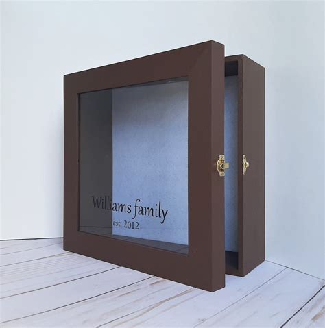 Personalized Extra Deep Shadow Box For Wedding Memory Keepsake Box