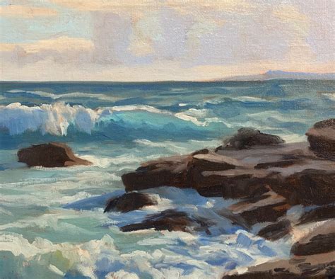 How To Paint A Rocky Shore Seascape Samuel Earp Artist
