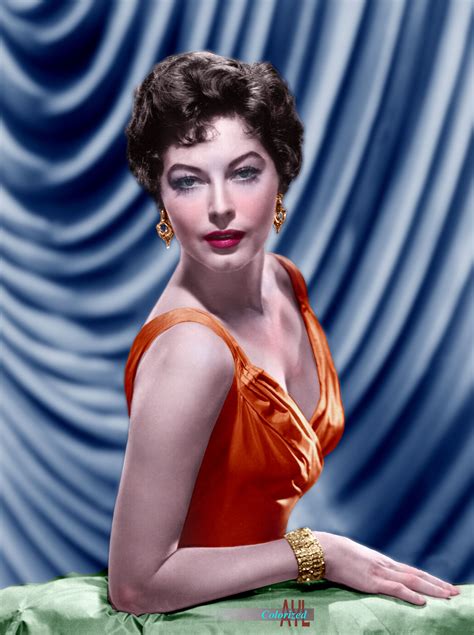 The Year Old Ava Gardner In A Colorized Photo My Xxx Hot Girl