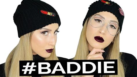 Instagram Baddie Makeup Tutorial Cut Crease Winged Liner And Dark Lips