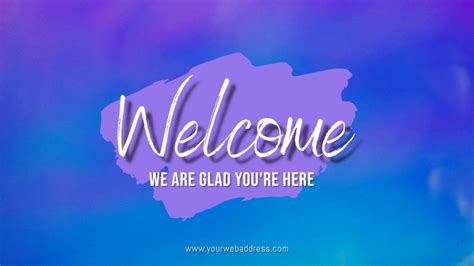 Welcome Glad You Are Here Template Postermywall