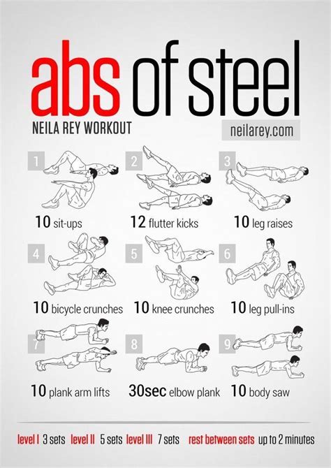 Awesome Easy Work Outs For Every Day Neila Rey Workout 6 Pack Abs Workout Abs Workout Video