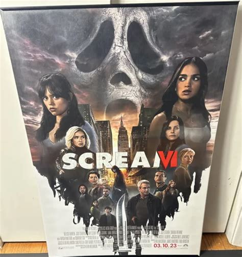 Scream Vi 2023 Double Sided Original Movie Poster 27” X 40” Rolled Ghostface 6000 Picclick