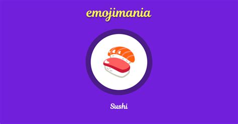 🍣 Sushi Emoji Copy And Paste Emojimania