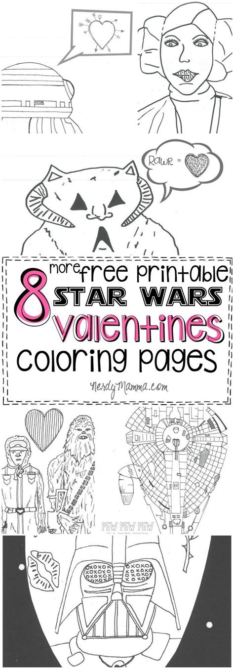 Tons of easy star wars coloring pages! 8 More Star Wars Inspired Valentines Coloring Pages | To ...