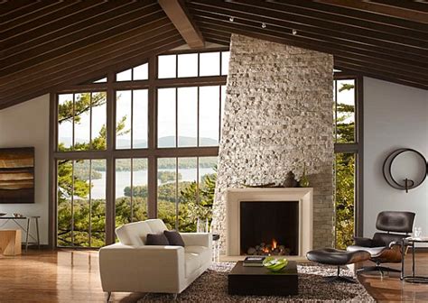 It's hard to take your eyes off the smooth, sleek stone in the next living space. Stone Fireplaces Add Warmth and Style to the Modern Home