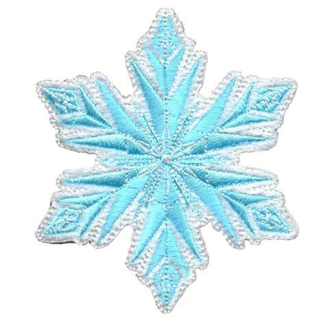 Disneys Frozen Elsas Snowflake Embroidered Applique Iron On Patch