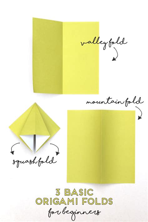 3 Basic Origami Folds For Beginners — Gathering Beauty