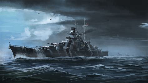Germany (1940) kms bismarck, tirpitz introduction: Wallpaper : 1500x844 px, airplane, atlantic ocean ...