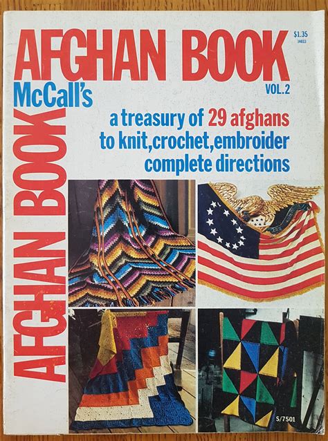 Mccalls Afghan Book Volume 2 1975 Etsy Knitting Crochet Books