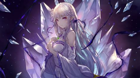 Emilia Rezero Anime Girl 4k 42724 Wallpaper