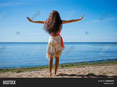 Young Woman Stands On Image And Photo Free Trial Bigstock