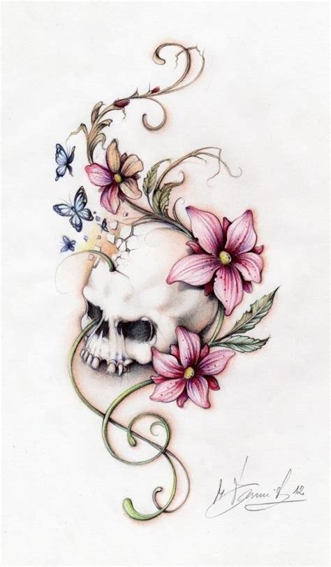 Pin By Jennifer Mangum On Skulls Girly Skull Tattoos Body Art