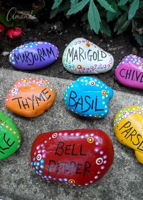 Rock Garden Markers Paint Rocks To Make Markers For Your