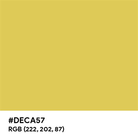 Dull Yellow Color Hex Code Is Deca57