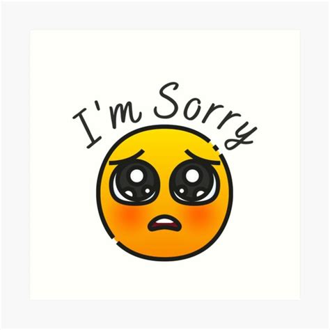 Hình Nền Dễ Thương Cute Sorry Emoji Đáng Yêu Và Thông Cảm