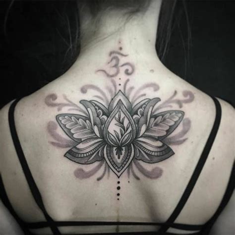 Lotus Flower Tattoo Lower Back