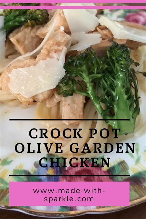 Olive garden chicken crock pot recipe!! Crock-Pot Olive Garden Chicken Pasta (With images ...