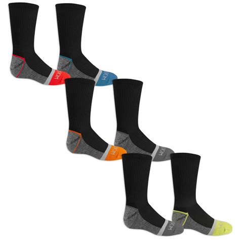 Fruit Of The Loom Fruit Of The Loom Boys Open 6 Pack Crew Socks Boys