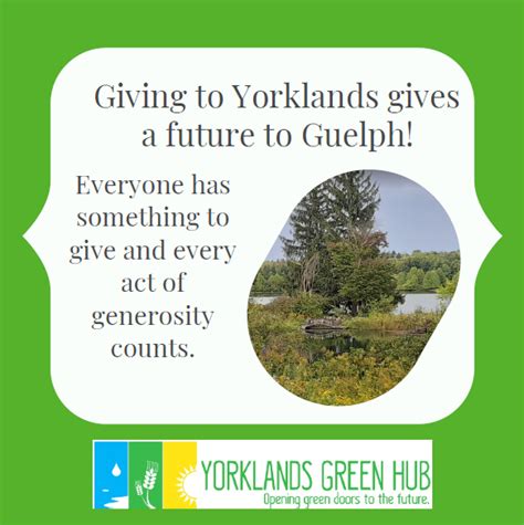 The Giving Season Giving To Yorklands Green Hub Gives A Future To
