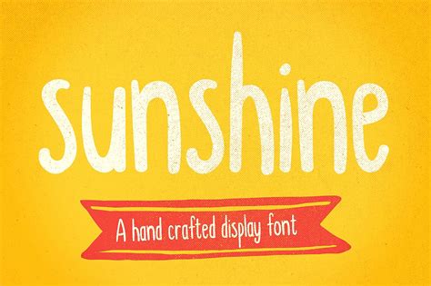 Sunshine Hand Drawn Display Font ~ Display Fonts ~ Creative Market
