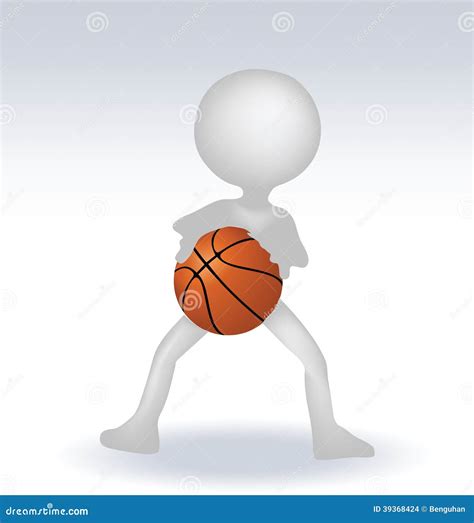 3d Human Basketball Player Stock Vector Illustration Of Ancient 39368424