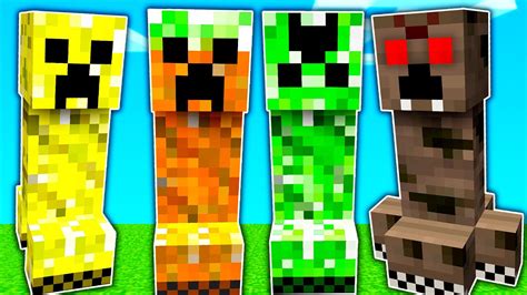 Estos Creepers TambiÉn Existen 🤯🔥 Minecraft Mods Youtube