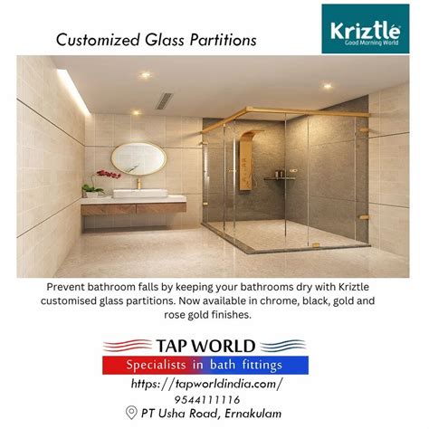 Bathroom Glass Partition At Best Price In Kochi By Kriztle Bath And