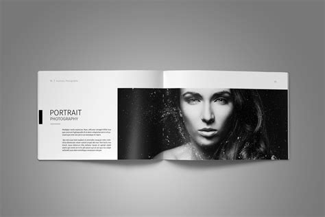 A5 Photography Portfolio Template On Yellow Images Creative Store