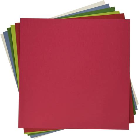 My Colors 210048 Holiday Heavyweight Cardstock Bundle 18 Pack 12 X