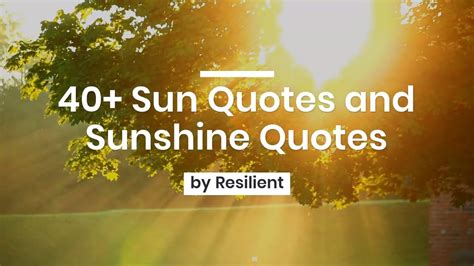 40 Sun Quotes And Sunshine Quotes Youtube