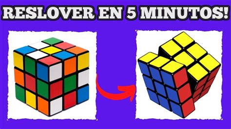 Como Armar Un Cubo Rubik En 5 Minutos Fácil Youtube