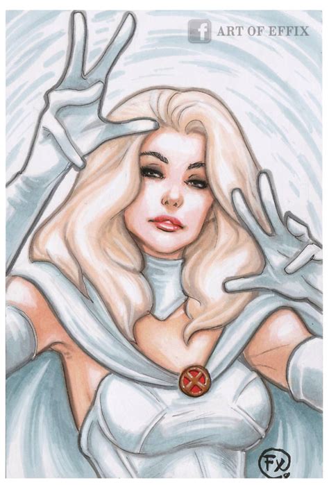 Emma Frost Marvel Sketch By Effix35 On Deviantart