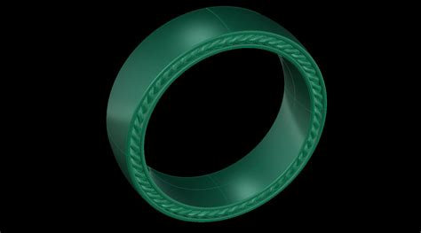 Side Cables Wedding Band 3d Model 3d Printable Cgtrader