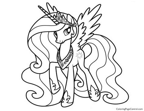 Download My Little Pony - Princess Celestia 02 Coloring Page ...