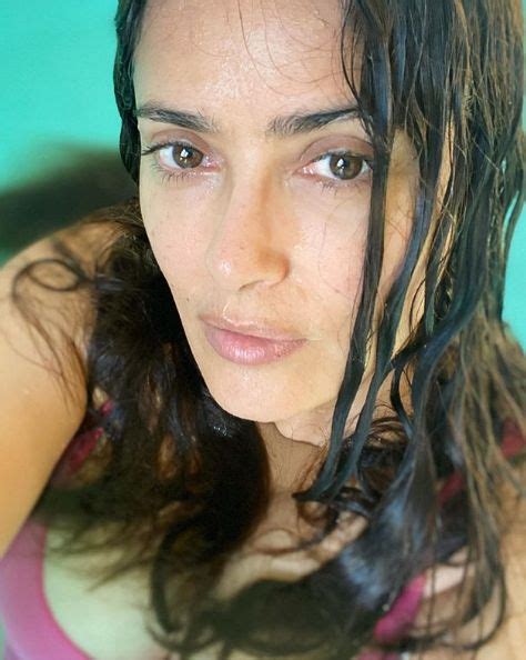 Salma Hayek Lights Up Instagram In Drenched Swimsuit Showing Her Agua