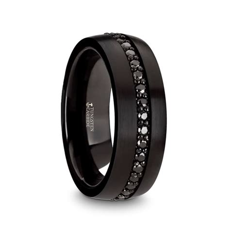 Shop 38 top mens diamond ring black and white and earn cash back all in one place. 8 mm Black Tungsten Rings/Black Sapphires "Bergen ...