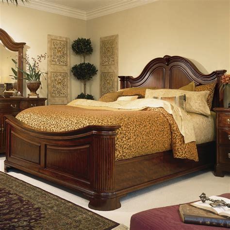American Drew Cherry Grove 45th King Traditional Mansion Bed Mueller